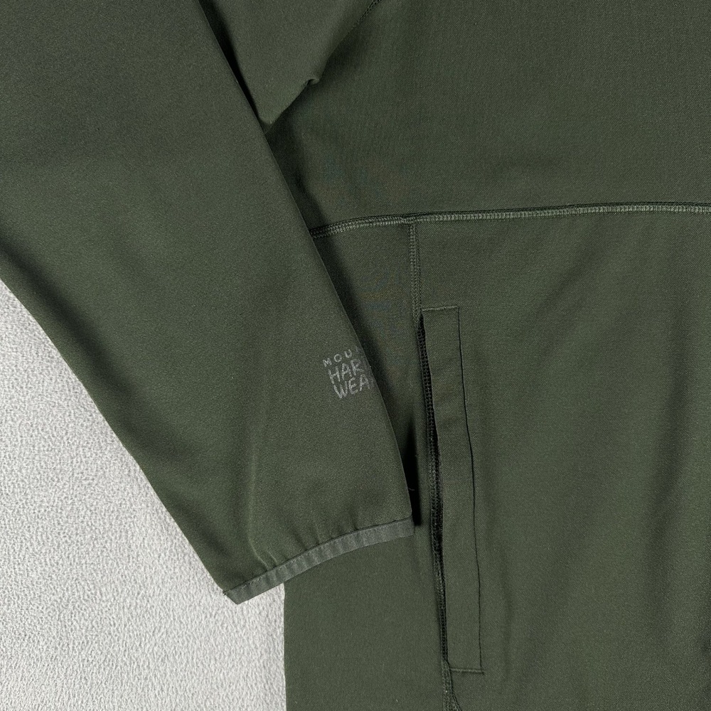 Mountain Hardwear Jacket Hoodie XL Green Norse Peak Full Zip Performance Fleece - Picture 5 of 9